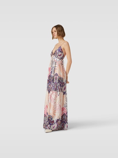 Bash Maxikleid mit Allover-Muster Rosa 1