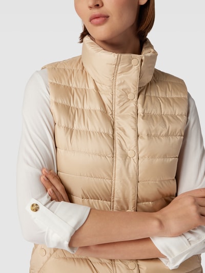 Gant Donsbodywarmer met opstaande kraag Beige - 3