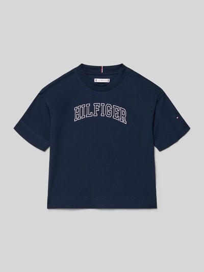 Tommy Hilfiger Teens Regular Fit T-Shirt aus reiner Baumwolle Marine 1