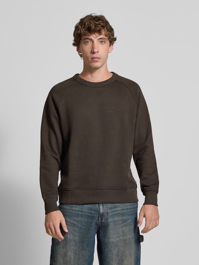 Marc O'Polo Denim Relaxed Fit Sweatshirt aus reiner Baumwolle Dunkelbraun 4