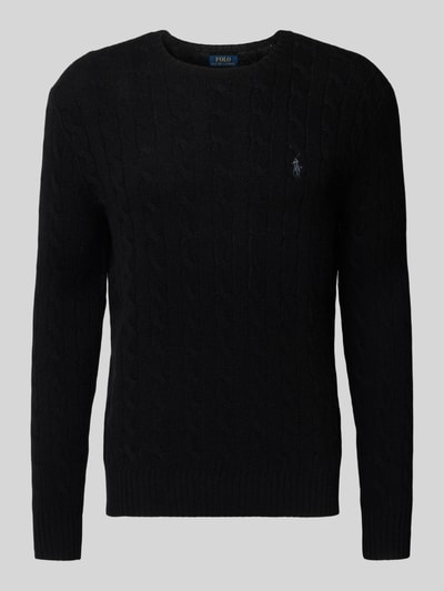 Polo Ralph Lauren Regular fit gebreide pullover van een mix van wol en kasjmier Zwart - 2