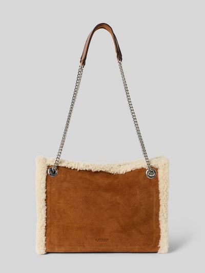 Lauren Ralph Lauren Handtas van echt suède Cognac - 4