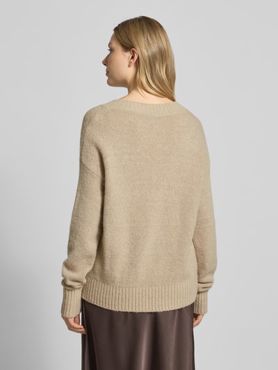 Weekend Max Mara Comfort fit gebreide pullover van wolmix, model 'VISITA' Zand - 5