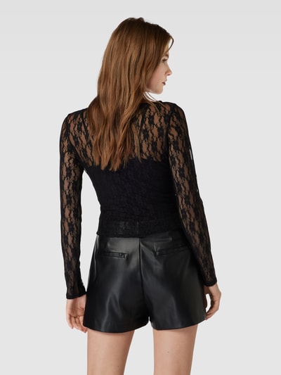 EDITED Longsleeve aus transparentem Material Modell 'Kristin' Black 5