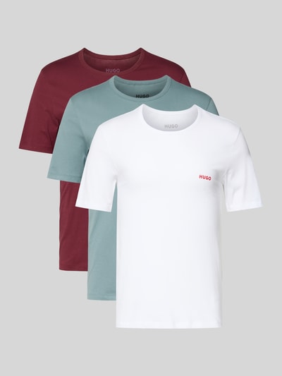HUGO Regular fit T-shirt in een set van 2 stuks Donkerrood - 1
