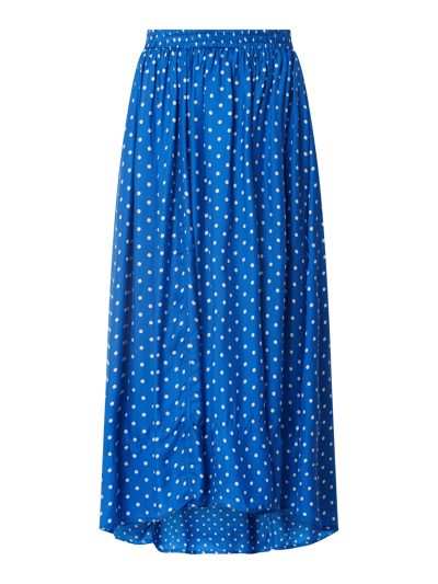 Lollys Laundry Midirok met stippenmotief, model 'Libra' Koningsblauw - 2