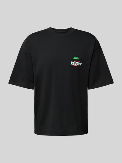 REVIEW T-shirt met ronde hals Zwart - 2