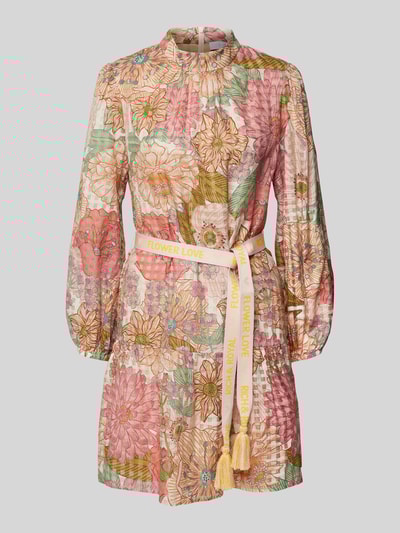 Rich & Royal Mini-jurk van een mix van katoen en zijde Roze - 2