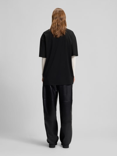 Hugo Blue Relaxed Fit T-Shirt aus reiner Baumwolle  Black 5