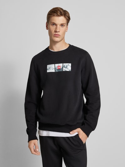 The North Face Sweatshirt met labelprint Zwart - 4