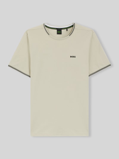 BOSS Green t-shirt o kroju regular fit z mieszanka bawełny model 'TAUL                                                                                                                                                                                                                                                                                        ' Beżowy 2