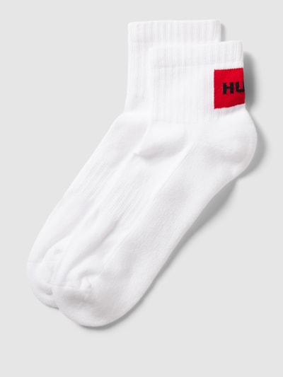 HUGO Socken mit Label-Print im 2er-Pack  Modell 'SH' Weiss 1
