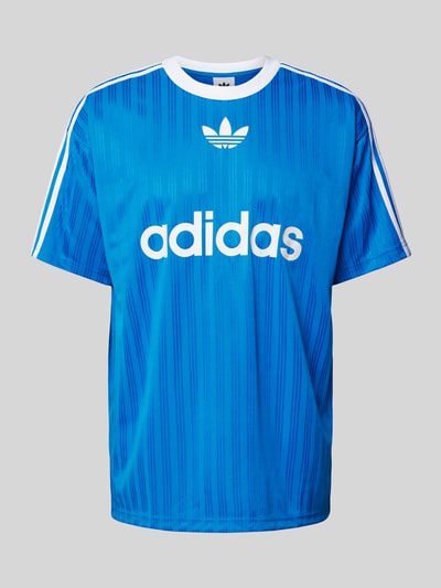 adidas Originals T-shirt met labelprint Koningsblauw - 2