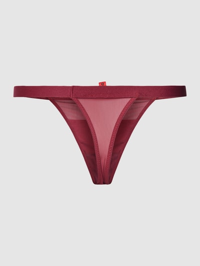 HUGO String in semitransparentem Design Modell 'Velvet' Bordeaux 3