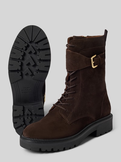 GANT Schnürboots aus Rindsvelours mit Schnallenverschluss Dunkelbraun 4