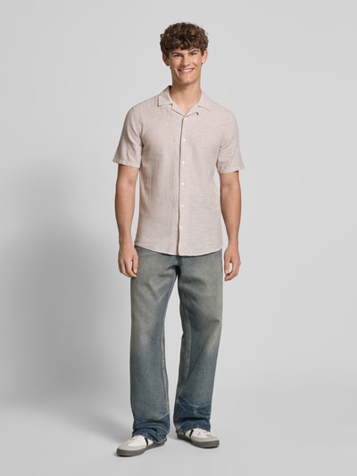 Only & Sons Vrijetijdsoverhemd met reverskraag, model 'CAIDEN' Beige - 1