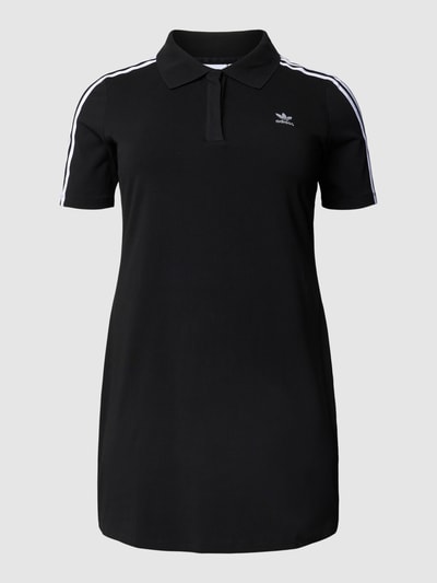 Adidas Originals Plus PLUS SIZE Polokleid mit Label-Stitching Modell 'TEE' Black 2