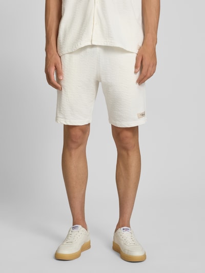 PEGADOR Shorts mit Label-Detail und elastischem Bund Modell 'Arcos' Offwhite 4
