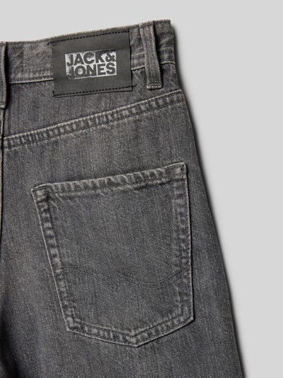 JACK & JONES straight fit short met logopatch model 'Tony' Zwart - 2