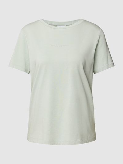 comma Casual Identity T-shirt met ronde hals Mintgroen - 2