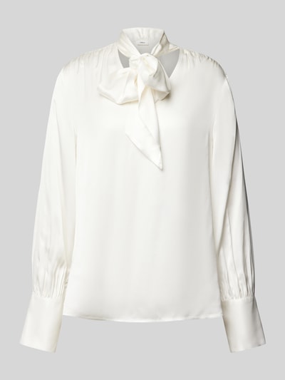 s.Oliver BLACK LABEL Blouse met lange mouwen en V-hals  Offwhite - 2