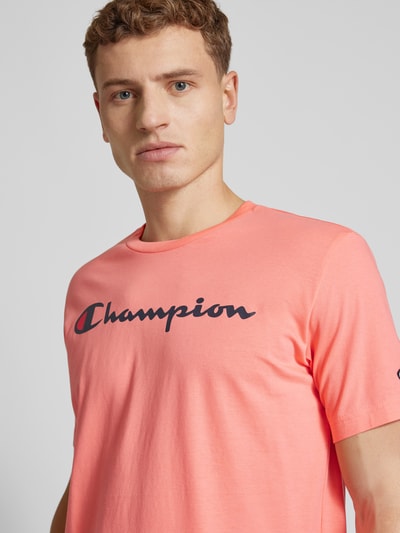 CHAMPION T-shirt met labelprint Rosé - 3