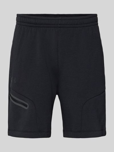 Under Armour Relaxed Fit Sweatshorts mit Logo-Print Modell 'Unstoppable' Black 2