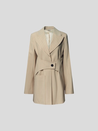 Nina Ricci Blazer mit Nadelstreifen Beige 2