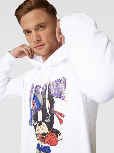 Dsquared2 Hoodie mit Motiv-Print Weiss 3