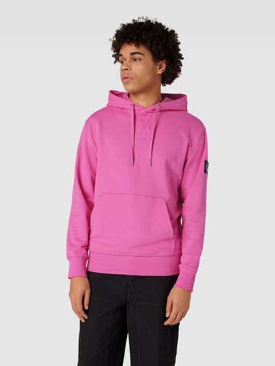 Calvin Klein Jeans Hoodie met labeldetail Felroze - 4