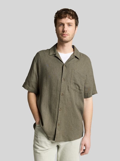 Tom Tailor Regular Fit Freizeithemd aus Leinen-Baumwolle-Mix Lind 4