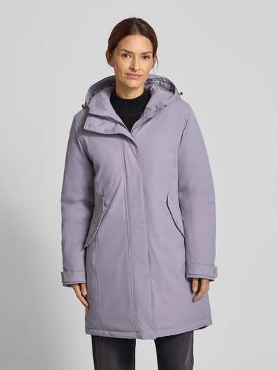 camel active Parka mit Kapuze und Eingrifftaschen Flieder 4