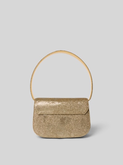 Diesel Shoulder Bag mit Logo-Applikatio Gold 4