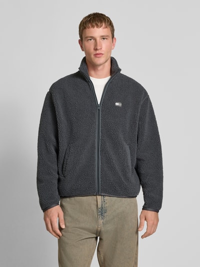 Tommy Jeans Kurtka o kroju relaxed fit z futerkiem Antracytowy 4