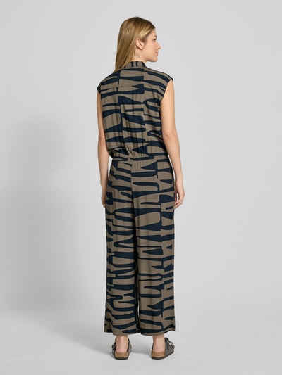 OPUS Kombinezon z kołnierzykiem koszulowym model ‘Monny shadow’ Khaki 5