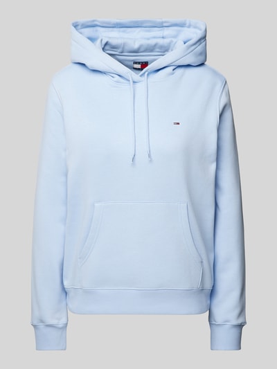 Tommy Jeans Hoodie met logostitching Lichtblauw - 1