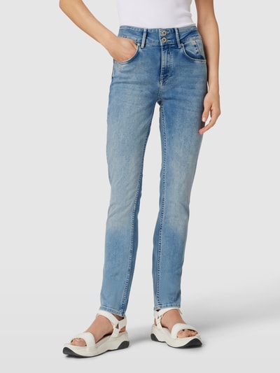 Garcia Jeans met labeldetails, model 'CARO' Lichtblauw - 4