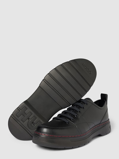 HUGO Sneakers met labeldetails, model 'Urian' Zwart - 4