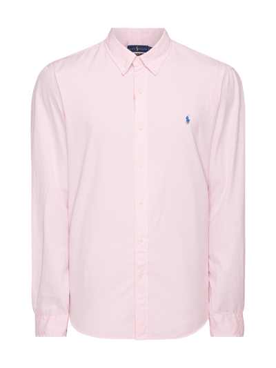 Polo Ralph Lauren Koszula casualowa o kroju slim fit z diagonalu Mocnoróżowy 2