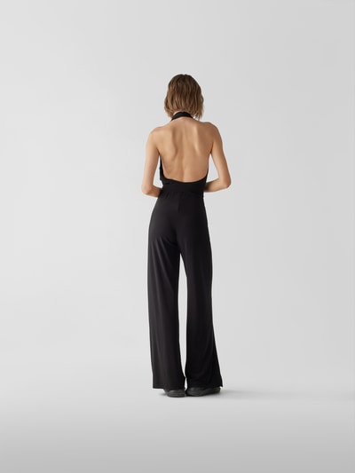 Norma Kamali Jumpsuit mit Neckholder Schwarz 5