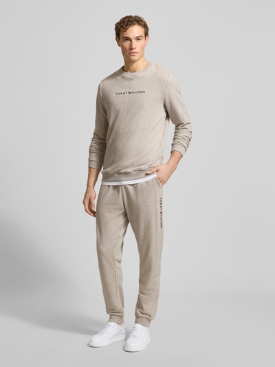 Tommy Hilfiger Regular Fit Sweatshirt aus Baumwoll-Mix Offwhite Melange 1