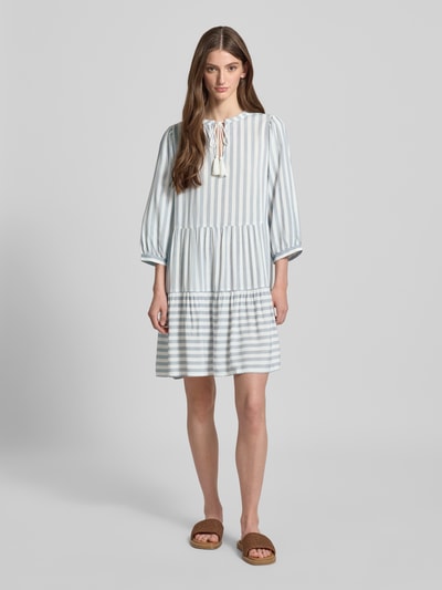 Only Oversized Tunikakleid mit Volants Modell 'KAYA' Bleu 1
