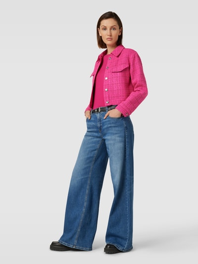 Christian Berg Woman Selection T-Shirt in Strick-Optik Pink 1