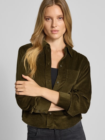 Marc O'Polo Comfort fit overhemdblouse van puur katoen Kaki - 3