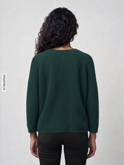Weekend Max Mara Regular Fit Pullover mit Mohair-Anteil Modell 'XENO' Dunkelgruen 5