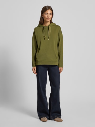 JOOP! Hoodie met capuchon Olijfgroen - 1