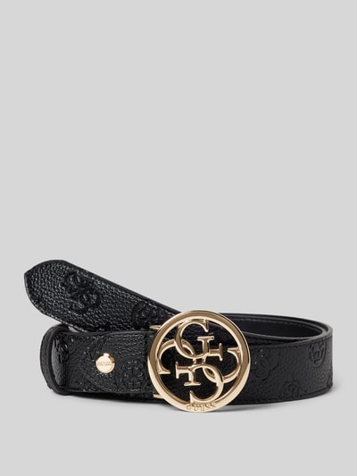 Guess Riem met labeldetail, model 'CRESIDIA' Zwart - 1