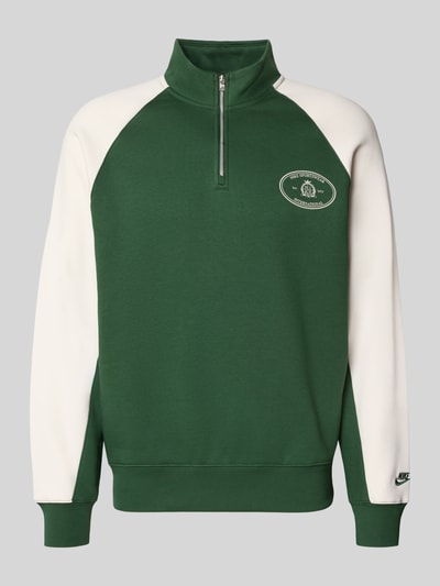 Nike Relaxed Fit Sweatshirt aus Baumwoll-Mix  Dunkelgruen 1