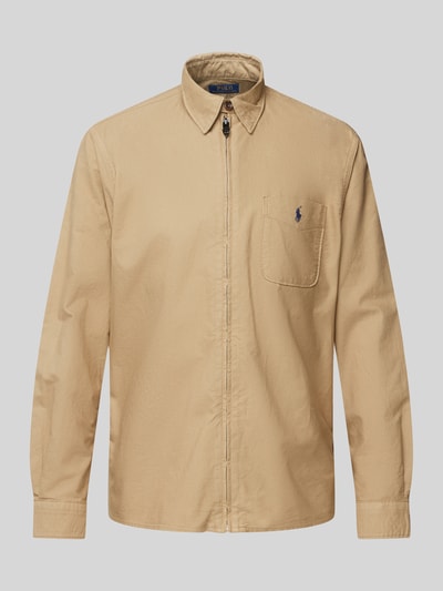 Polo Ralph Lauren Classic fit vrijetijdsoverhemd met ritszak Beige - 2