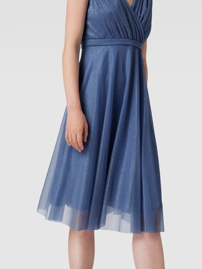 TROYDEN COLLECTION Cocktailkleid mit Taillenpasse Bleu 3